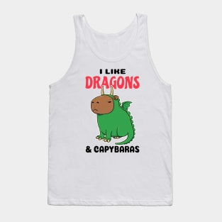 I like Dragons and Capybaras Tank Top